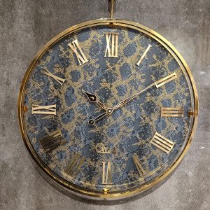 ساعت دیواری چرم و فلز آوان کد 58 - ساعت عدالت سبزوار